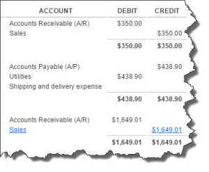 Figure 1: QuickBooks Online's Journal report displays the double-entry accounting work going on in the background. There's no need for you to ever work with debits and credits, thanks to the site's friendly, familiar user interface.