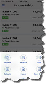 Figure 3: The QuickBooks Online mobile app looks different from the browser-based version, but it’s very easy to use, and some screens are quite detailed.